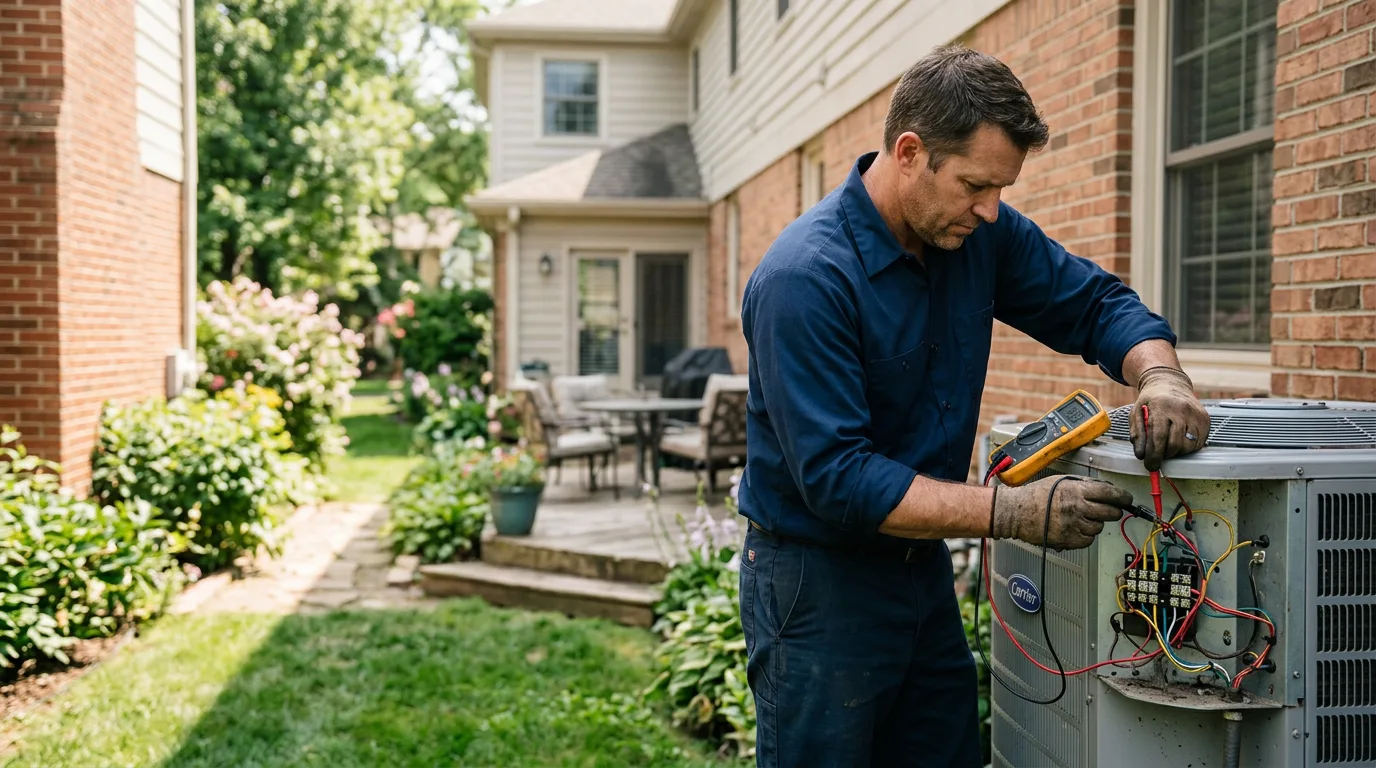 HVAC technician working near Swansea, MA